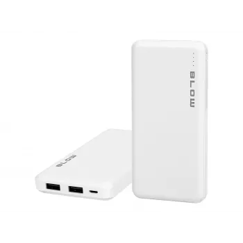 Kaasaskantav laadija akupank BLOW PB10A 10000mAh (37Wh), 2x USB-A väljundid, 22,5W koguvõimsus, Micro‑USB sisend, polümeeraku