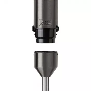 Sukelmikser Must & Decker BXHBA1200E — saumikser 1200 W, 4 teraga roostevaba teras, turbo, eemaldatavad osad, must
