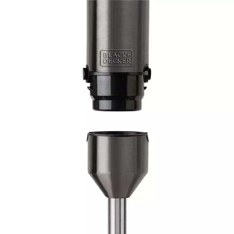 Sukelmikser Must & Decker BXHBA1200E — saumikser 1200 W, 4 teraga roostevaba teras, turbo, eemaldatavad osad, must