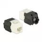 Keystone-moodul DELOCK 86266, RJ-45 LSA-le, must/valge, 16×37,8×22,5 mm