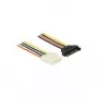 Sisemine toitekaabel DeLOCK 60140 1 m SATA 15-kontaktiline Molex 4-kontaktiline