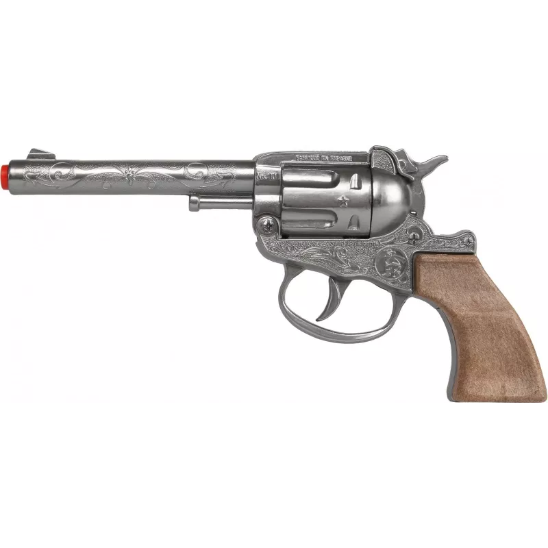 Mänguasi metallist kauboi revolver Gonher 8-lasuline mudel 239842