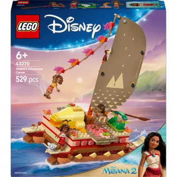 LEGO 43270 klotside ja osade komplekt — 529 elementi, 3 minifiguuri, 260×120×220 mm, 0,198 kg, hõbedane