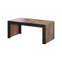 Kohvilaud Cama Meble MILA 120x60x50 cm Wotan tammeplaat, must raam