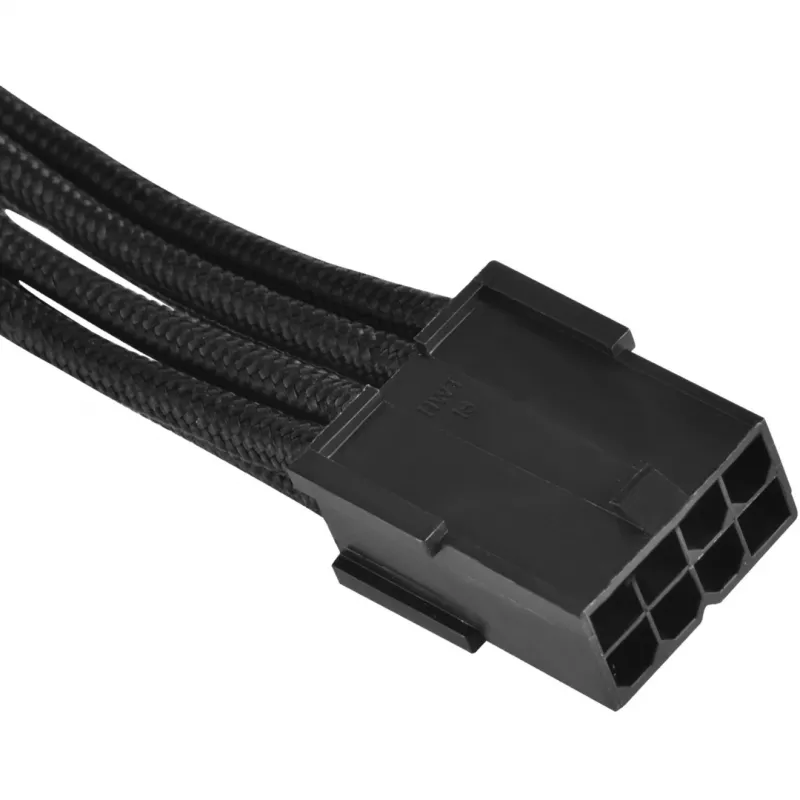 SilverStone SST-PP07-PCIB pikenduskaabel 8-kontaktiline PCIe – 6+2-kontaktiline PCIe, 25 cm, must