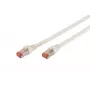 DIGITUS Professional - Paigalduskaabel - RJ-45 (M) kuni RJ-45 (M) - 10,0m - SFTP - CAT 6 - IEEE 802,3 - Halogeenivaba, Vormitud, Tõmbevaba - Valge (DK-1644-100/WH)