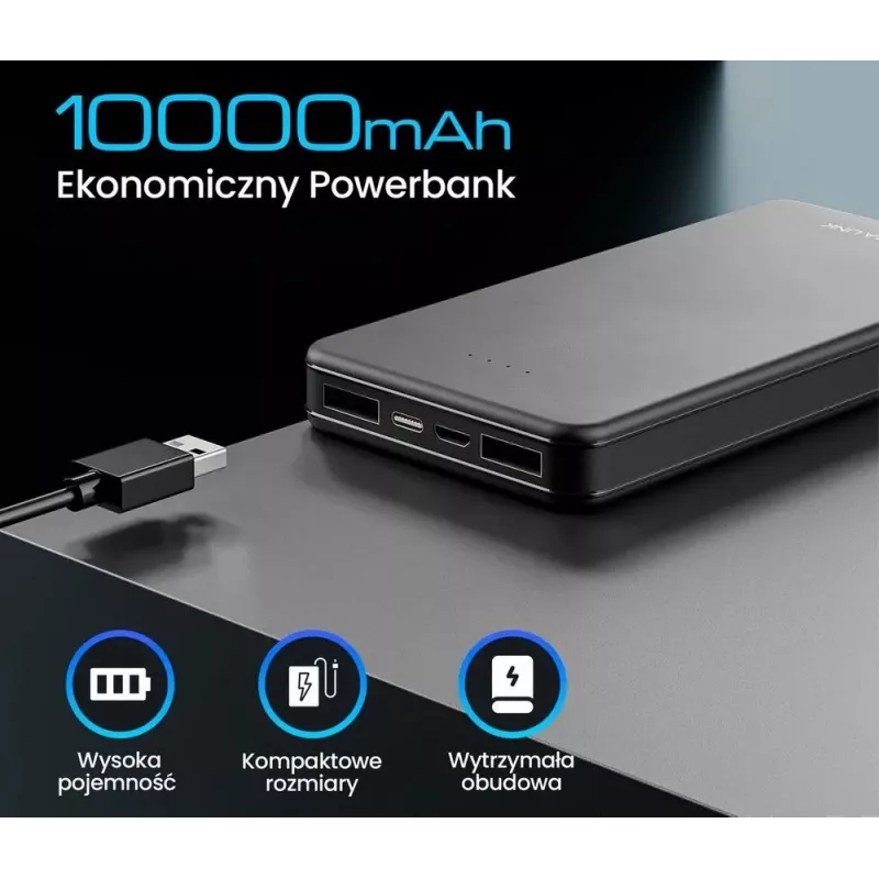 Kaasaskantav akupank Extralink EPB-078B 10000 mAh