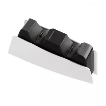 Laadimissüsteem FIXED FIXPS5-DCC-BW PlayStation 5 jaoks Juhtmega Must Valge
