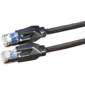 DTWYLER paigalduskaabel Cat.6 klass E S/FTP CU 7702 flex LSOH Hirose TM21 must 2m