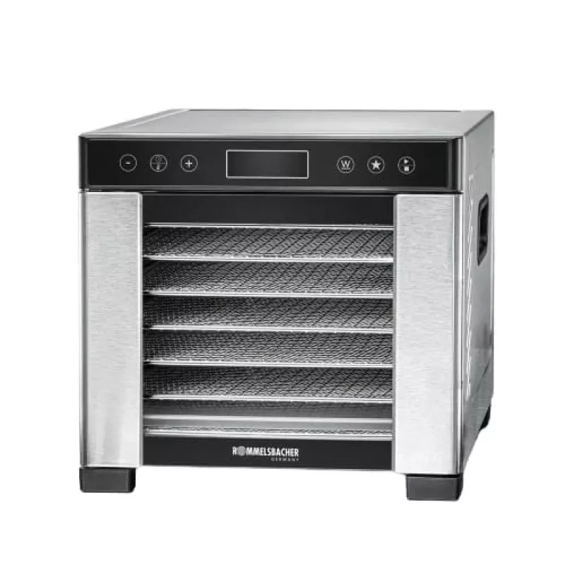 Toidukuivati Rommelsbacher DA 650 600 W roostevaba teras, 0,5 m², 35–75 °C, 7 alust