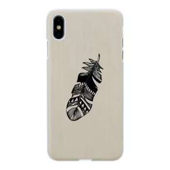 Nutitelefoni ümbris man and wood iPhone XS Max jaoks — Indian Valge