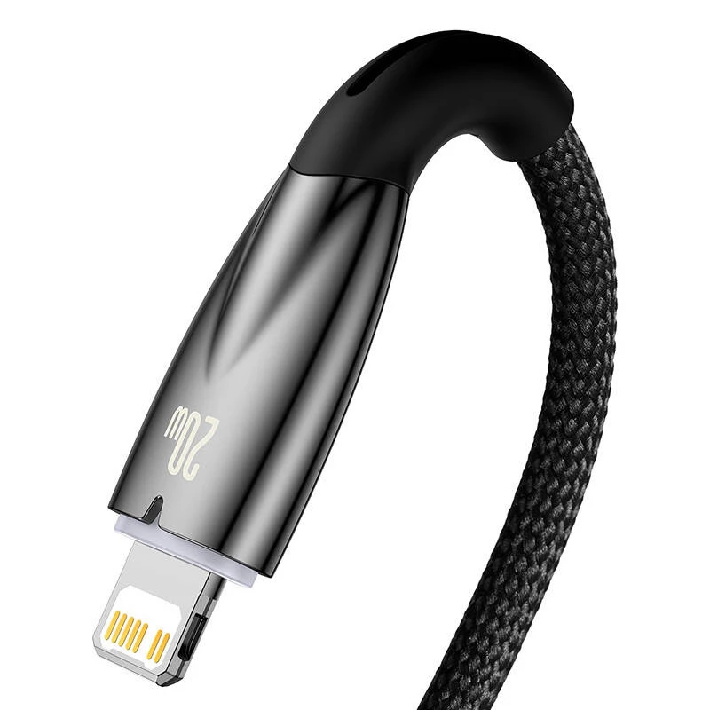 USB-C kuni Lightning kaabel Baseus Glimmer 20W, 2 m — kiirlaadimine ja andmesünkroonimine