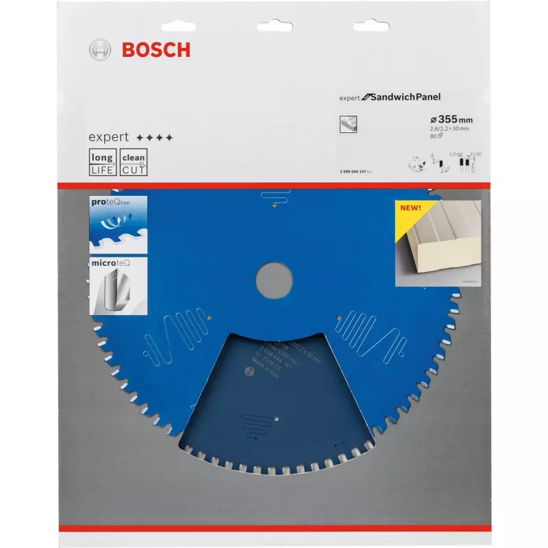 Bosch Expert for Sandwich Panel ketassaeketas 355 mm, 80 hammast, keskauk 30 mm, 2608644147
