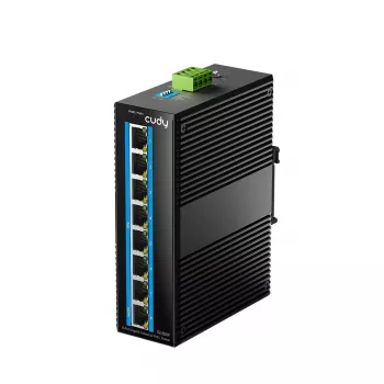Haldamata Gigabit Ethernet PoE lüliti Cudy IG1008P — 8× Gigabit (10/100/1000), PoE, 48–57 V, 20 Gbit/s, 8000 MAC, seinale kinnitatav, must