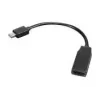 Lenovo 0B47089 videokaabli adapter 0,2 m Mini DisplayPort HDMI Must