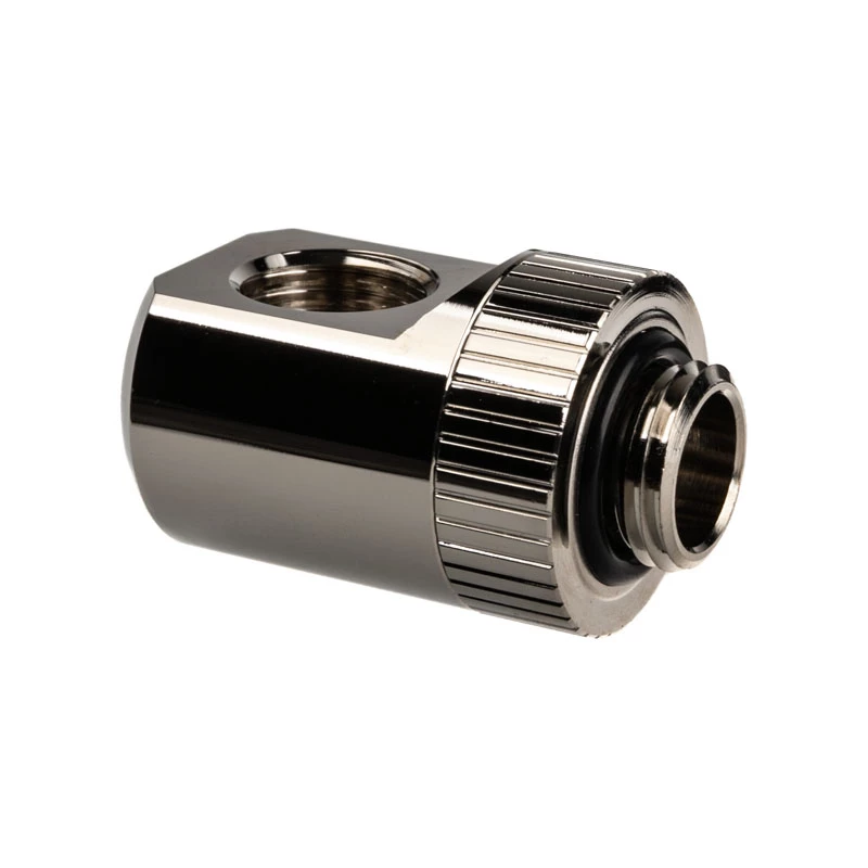 EK Water Blocks EK-Torque adapter 90 kraadi G1/4 tolli AG G1/4 tolli IG-le - pööratav, niklihõbedane