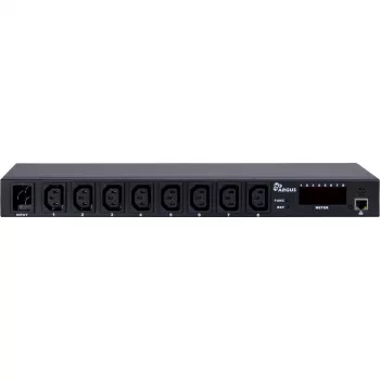 Inter-Tech SW-0816 toitejaotusseade (PDU) 8 vahelduvvoolupistikupesa Must