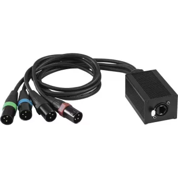 DMX-RJ45 adapter EUROLITE DNK-1 (MPN 70064831) DMX512 signaalide teisendamiseks RJ45 ühendusteks