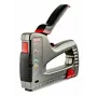 Hand tacker NOVUS J-29 turquoise ergonomic design, manual staple gun for up to standard staples