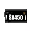 SilverStone SST-SX450-B - toiteplokk (sisemine) - ATX12V 2.4/ SFX12V - 80 PLUS Bronze - AC 90-265 V - 450 Watt - aktiivne PFC - must