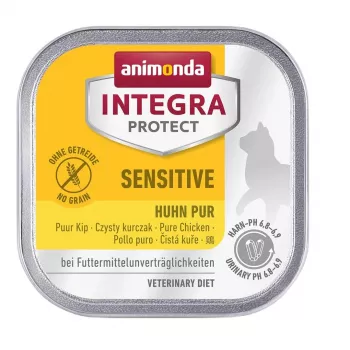 Märg kassitoit Animonda Integra Protect Sensitive Pure Chicken 100 g, teraviljavaba, gluteenivaba, täiskasvanud kassidele, allergia tugi