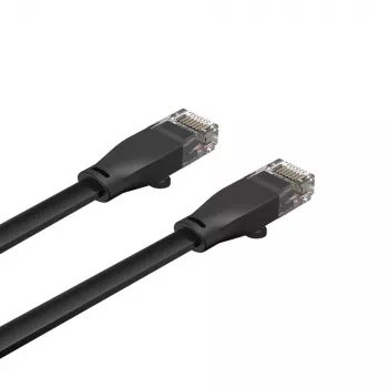 Etherneti kaabel Unitek Cat6 UTP RJ45 3 m, Gigabit, 250 MHz, must, täisjuht, PVC mantliga