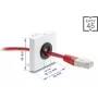 Kaabliava läbiviik DELOCK Easy 14 mm läbimõõduga mudel 91071 kaablite juhtimiseks ja laua läbiviiguks
