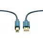 ClickTronic 1,8m USB 2.0 A/B is/is 1,8m USB A USB B sinine USB-kaabel (70096)
