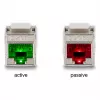 DeLOCK'i RJ45 pesa keystone-moodul LSA-le Cat.6A LED-iga, hõbevalge