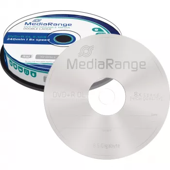DVD+R DL MediaRange MR466 8,5 GB 10 tk