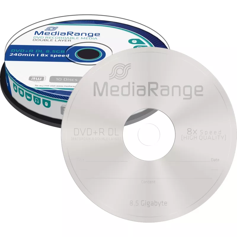 DVD+R DL MediaRange MR466 8,5 GB 10 tk
