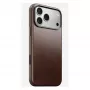 Mobiiltelefoni ümbris Nomad Traditional Leather ümbris iPhone 17 Pro Max jaoks, nahk/alumiinium/mikrokiud, sobib 6,9-tollisele (Pruun)