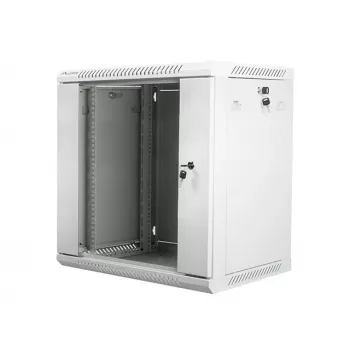 Seinale kinnitatav võrguriiul LANBERG WF01-6412-10S, 12U, 19 tolli, 600×450×640 mm, IP20, 60 kg