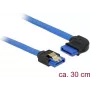 SATA-kaabel DeLOCK 84990 0.3 m SATA 7-kontaktiline must sinine