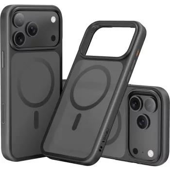 StyleShell INVISIO, telefoni ümbris must, iPhone 17 Pro Max, ühildub MagSafe'iga