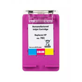 Värviline tindiprinteri kassett Superbulk B-H703C kolmevärviline 17 ml suure (XL) mahutavusega, ühildub HP-ga