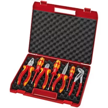 Knipex tangide/tööriistakomplekt 7 tk, mitmekomponentsed katted/kaetud ümbris VDE