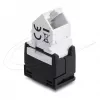 DELOCK Keystone-moodul RJ45-pistik - LSA Cat.6 45° nurga all varjestamata must