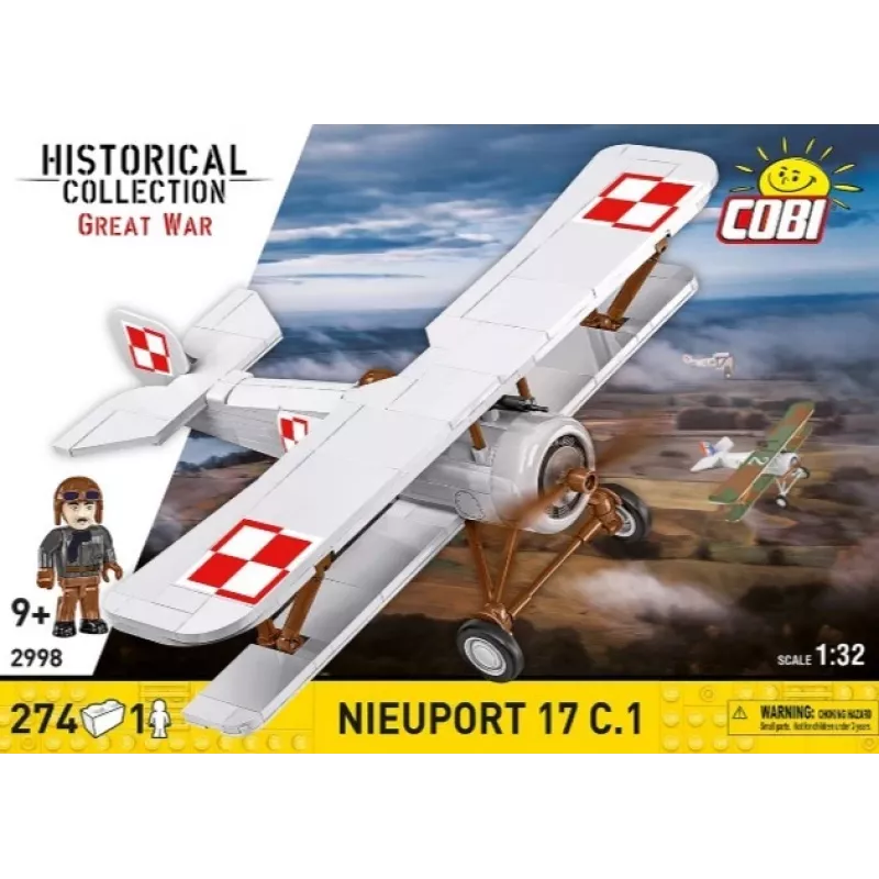 Cobi klotsikomplekt Nieuport 17 C.1 274-osaline mudelikomplekt