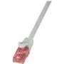 LogiLink CQ2052U RJ45 võrgukaabel, patch-kaabel CAT 6 U/UTP 2,00 m hall, leegiaeglustav, klõpsuga