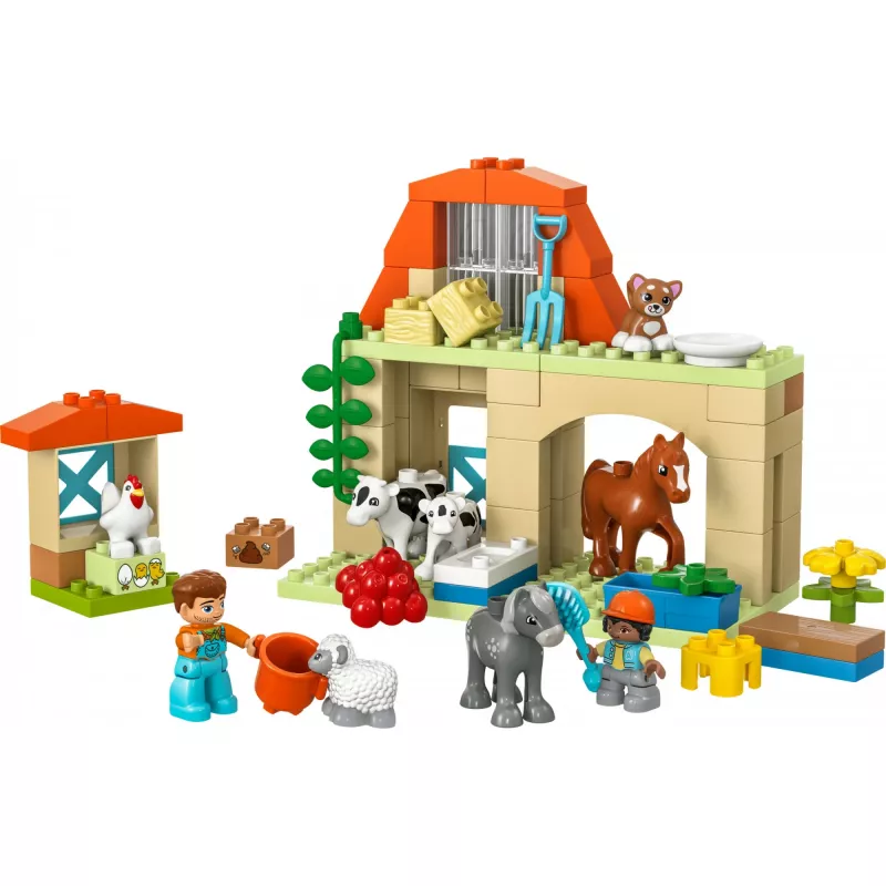 Ehitusmänguasi LEGO DUPLO Farm Animal Care komplekt 10416 — 74 tükki, 2 minifiguuri, vanus 2+
