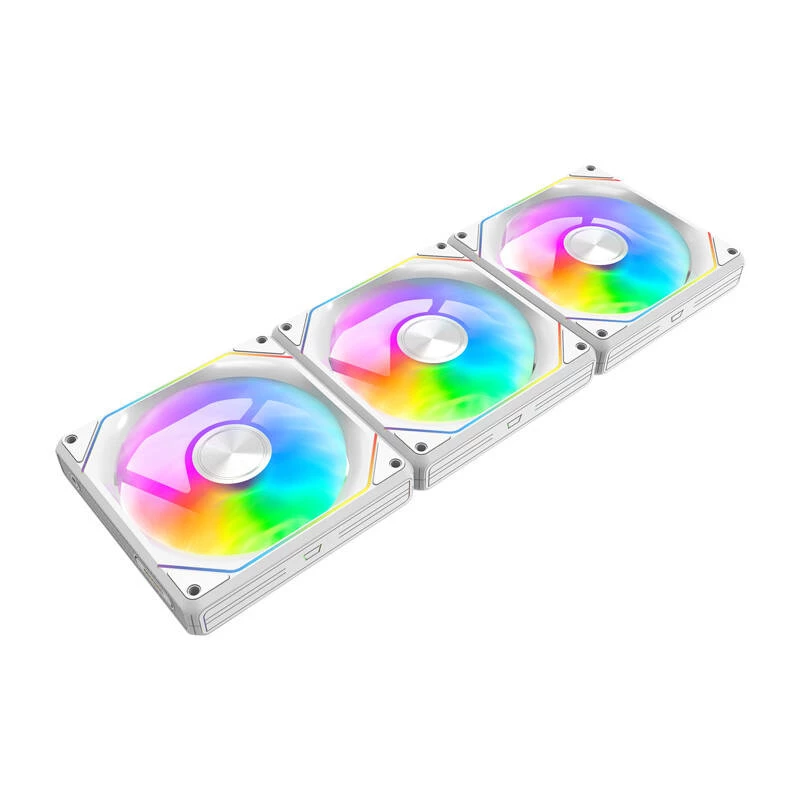 Jahutusventilaatorid Darkflash Gauss G24 3-ühes valge 120mm — komplekt 3 tk, 120 mm