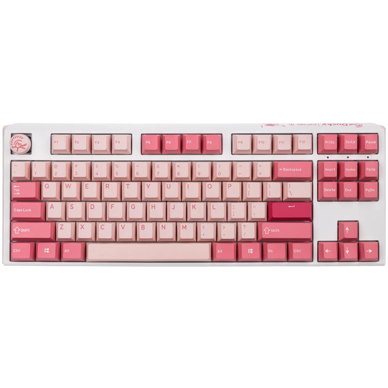 Ducky One 3 TKL klaviatuur mängimiseks USB QWERTY inglise Roosa