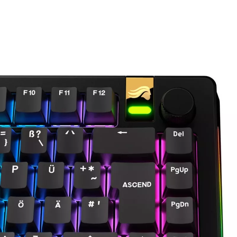Keycaps GLORIOUS GPBT Basics — PBT klahvikomplekt, DE ISO paigutus, must