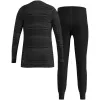 Odlo Set long ACTIVE WARM ECO SET laste aluspesukomplekt, suurus 140 cm, must ja hall