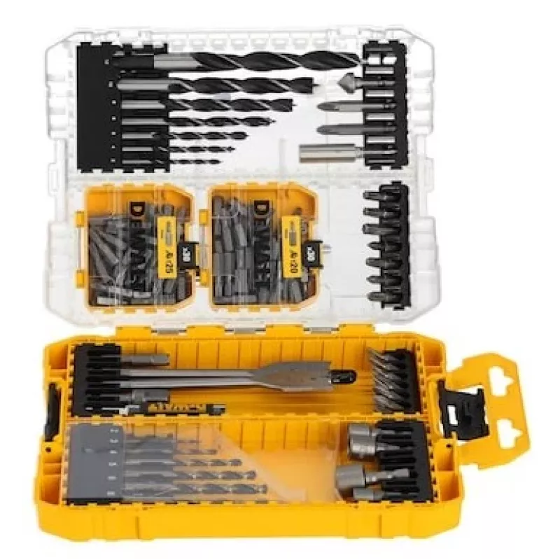 DeWalt komplekt 100 Pozi kruvi — kinnitusvahendite komplekt, sorteeritud suurused puidu- ja metallirakendusteks