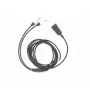 Audio adapterkaabel Tellur QD to 2×3.5mm jack, 2.2 m, Must