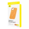Magnetiline telefoniümbris iPhone 15 Plus Baseus Fauxther seeria (oranž)
