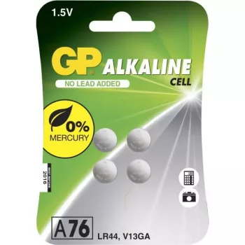 GP leelisnööpelement 76A/LR44/V13GA 1,5V 4-pack blister
