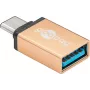 Wentronic Goobay USB-C™ adapter - USB 3.0 A-pistikupesa, kuldne - ühendamiseks USB-C™ ja USB-A seadmete vahel (56622)